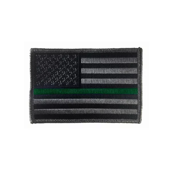 Subdued Thin Green Line Military American Patch