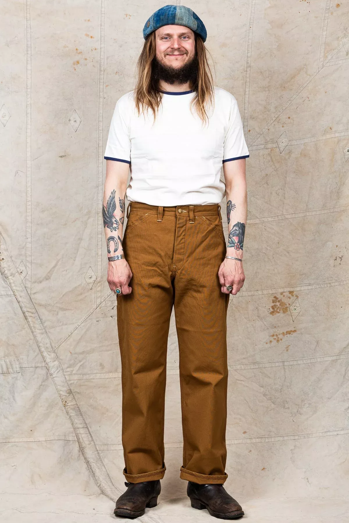 Sugar Cane 13oz. Brown Duck Work Pants SC41824