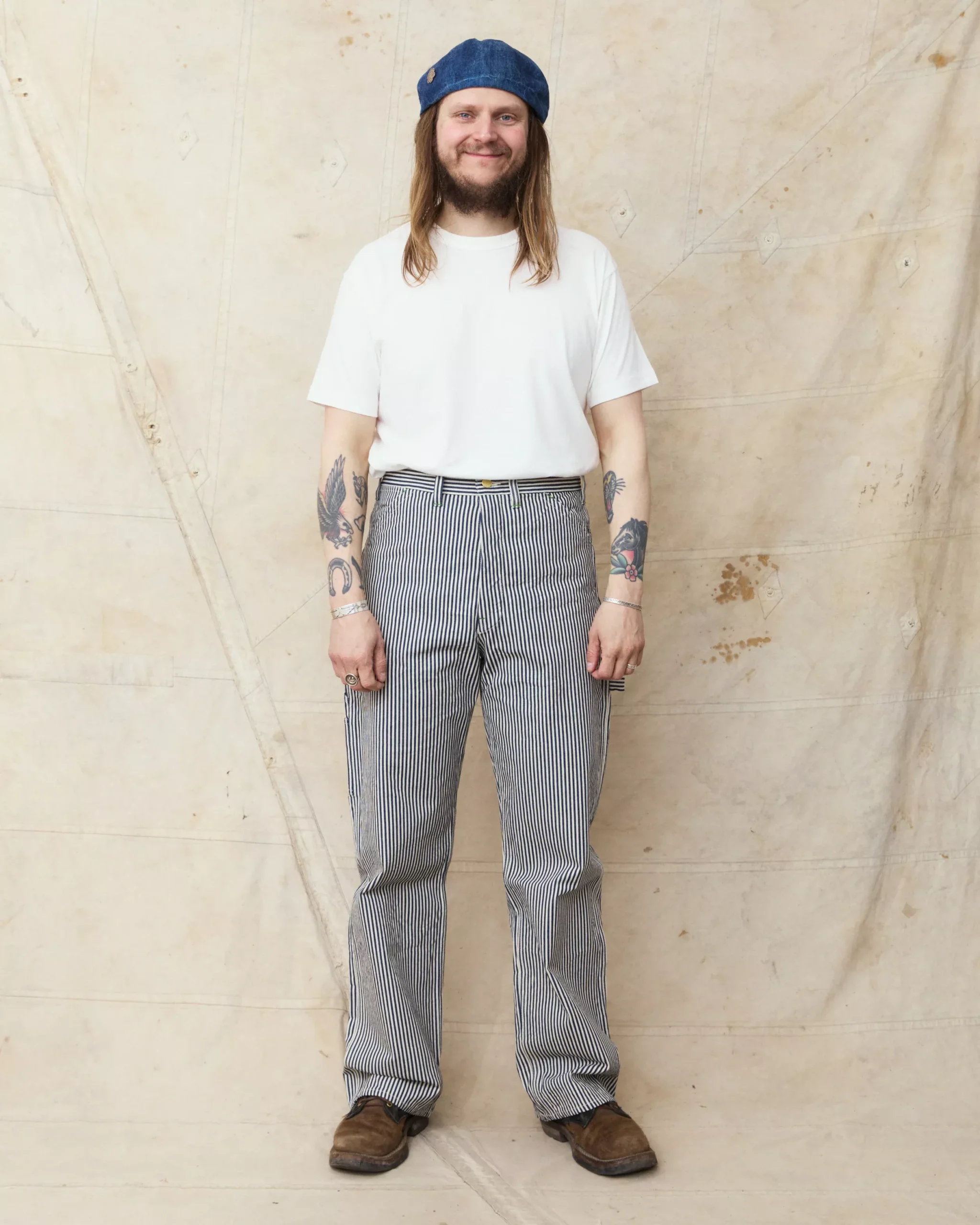 Sugar Cane & Co. 11oz. Hickory Stripe Work Pants SC42496