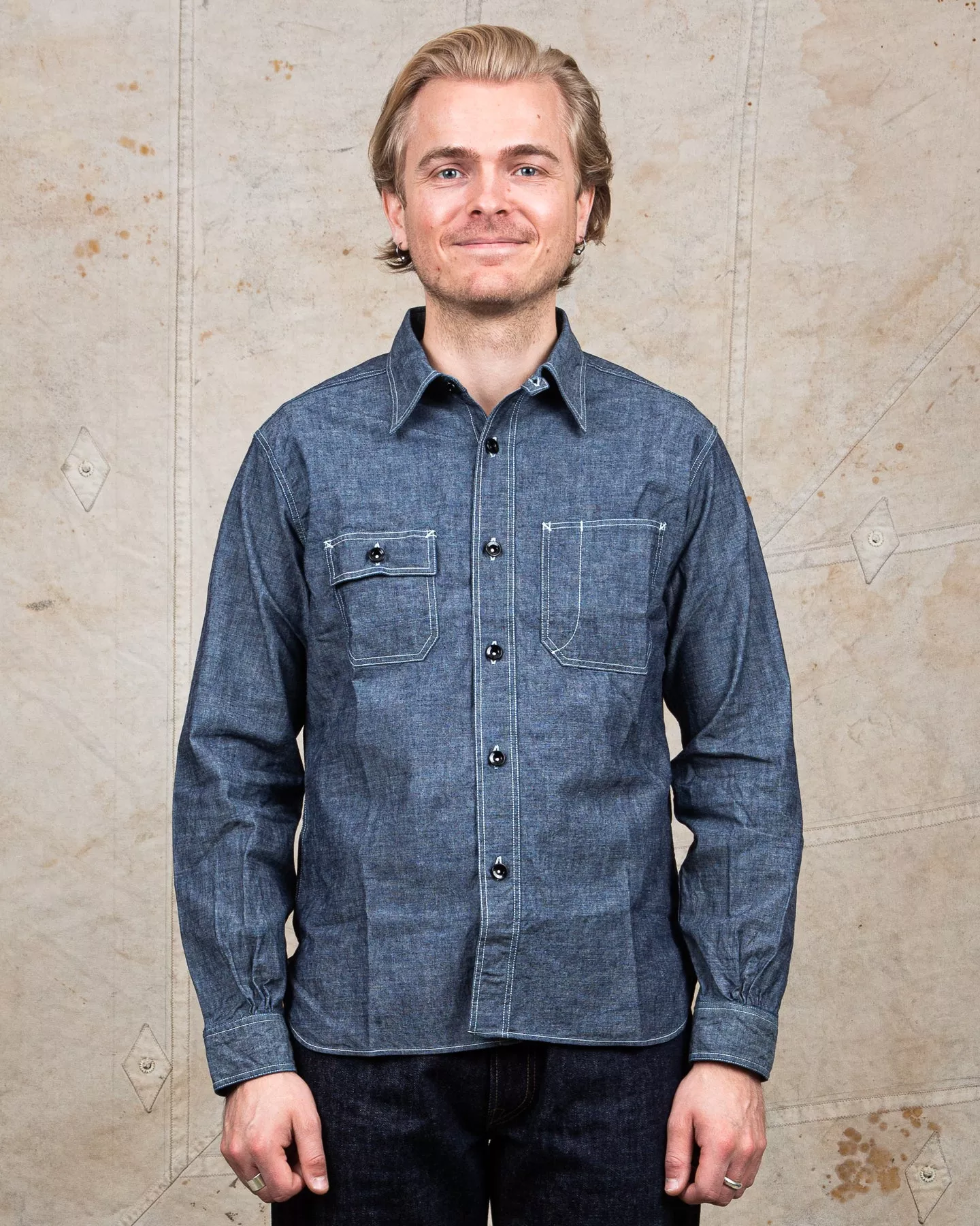 Sugar Cane & Co. Fiction Romance 6oz. Chambray Work Shirt