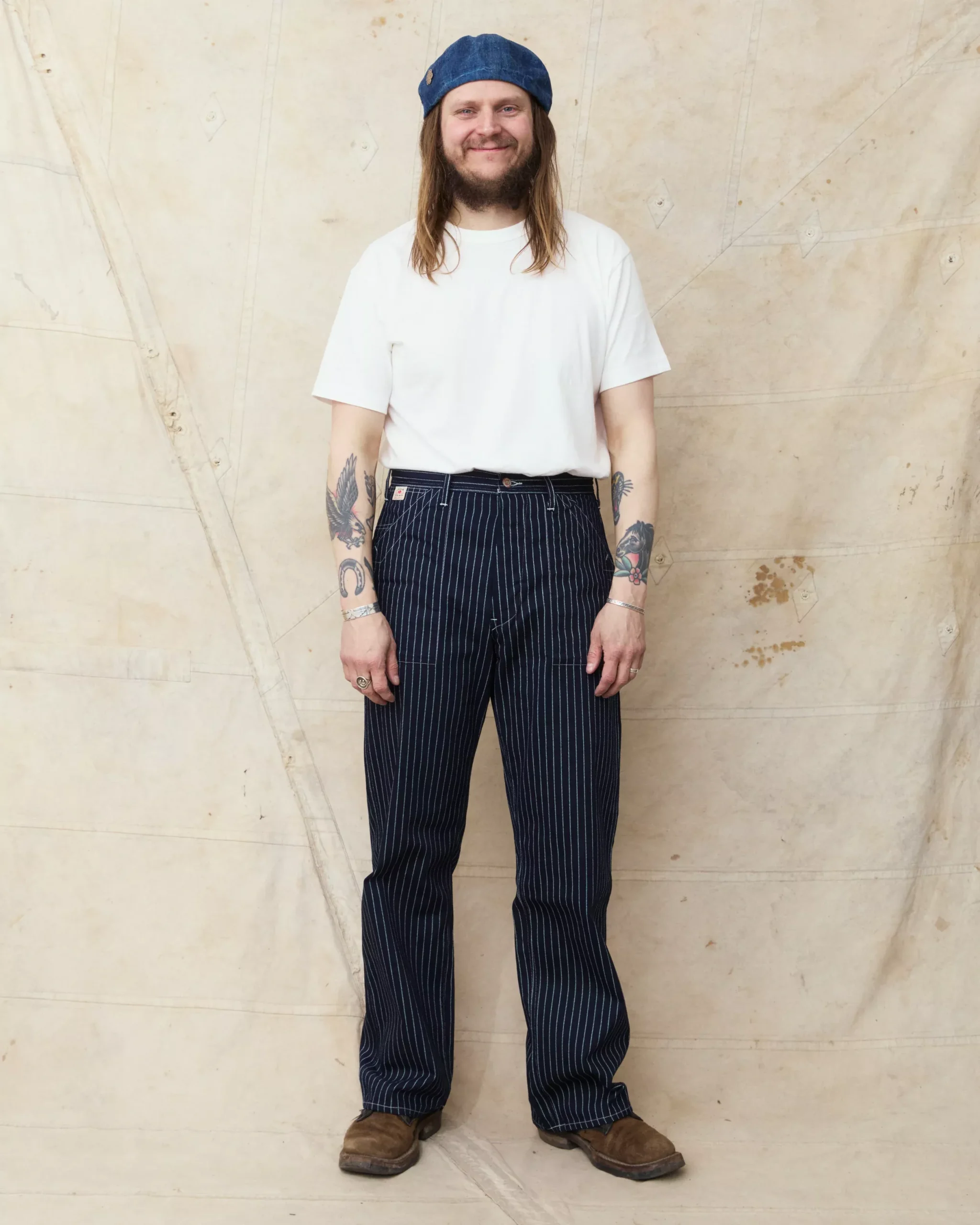 Sugar Cane & Co. Wabash Stripe Engineer Pants SC40786A