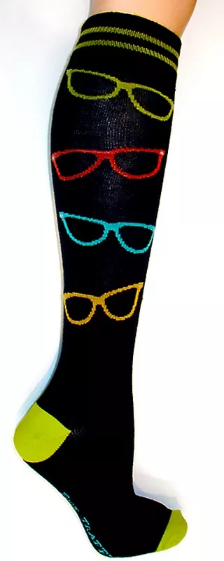 Sunglasses Knee High Socks