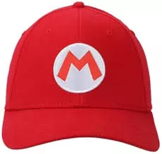 Super Mario Bros Mario Red Flex Fit Hat