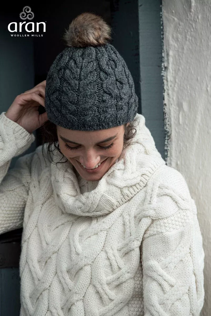 Super Soft Merino Wool Hat with Bobble