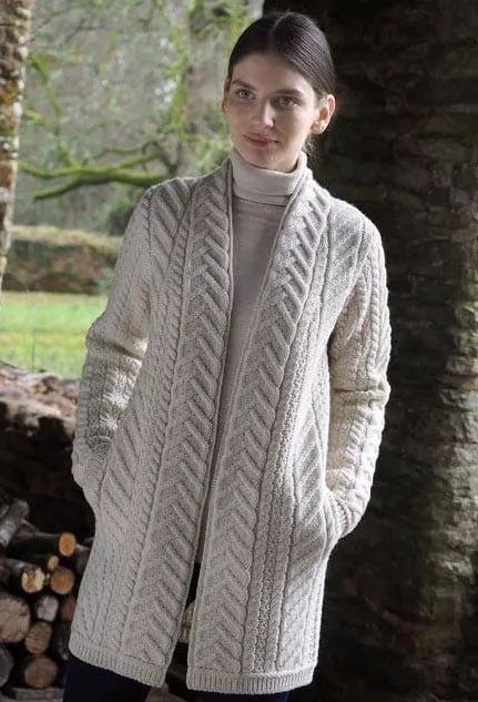 Supersoft Edge to Edge Coat Natural