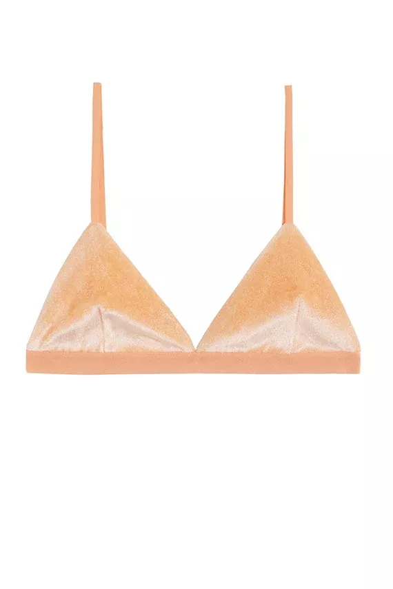 Tala Orange Velour Mississippi Bra