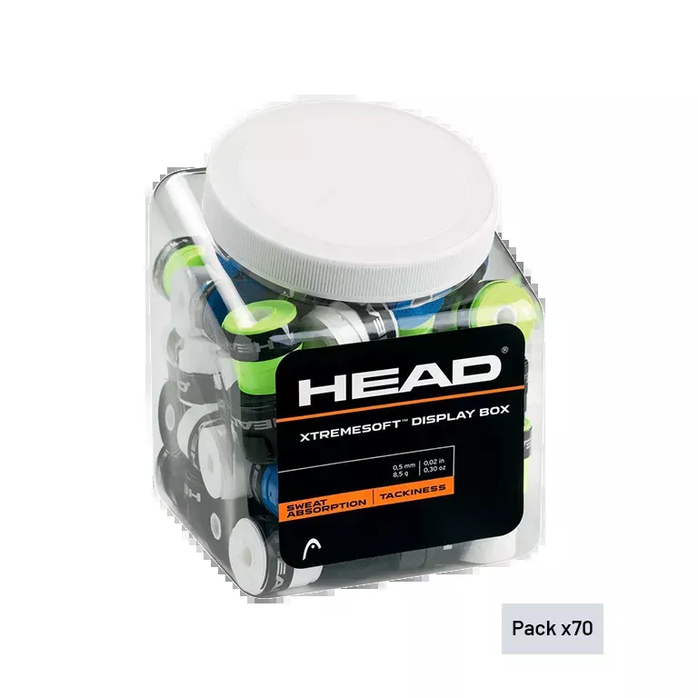 Tambor Overgrips HEAD XtremeSoft Display Multiccolor (x70)