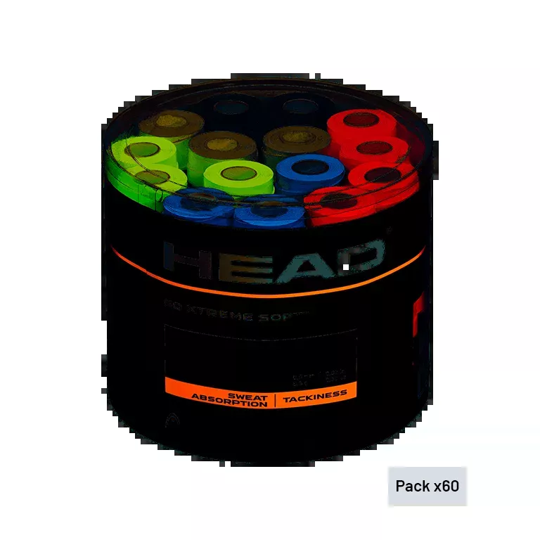 Tambor Overgrips HEAD XtremeSoft Multicolor (x60)