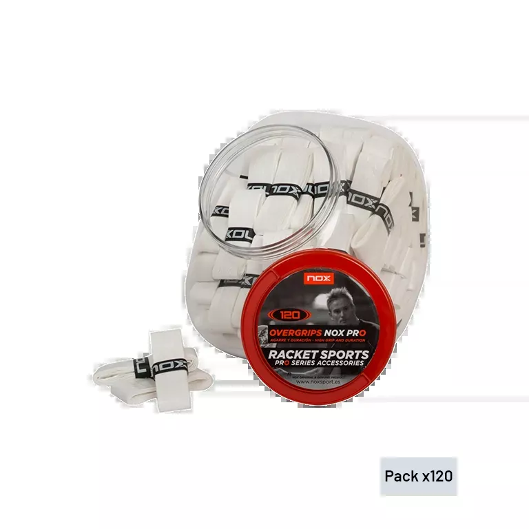 Tambor Overgrips NOX Pro Liso White (x120)