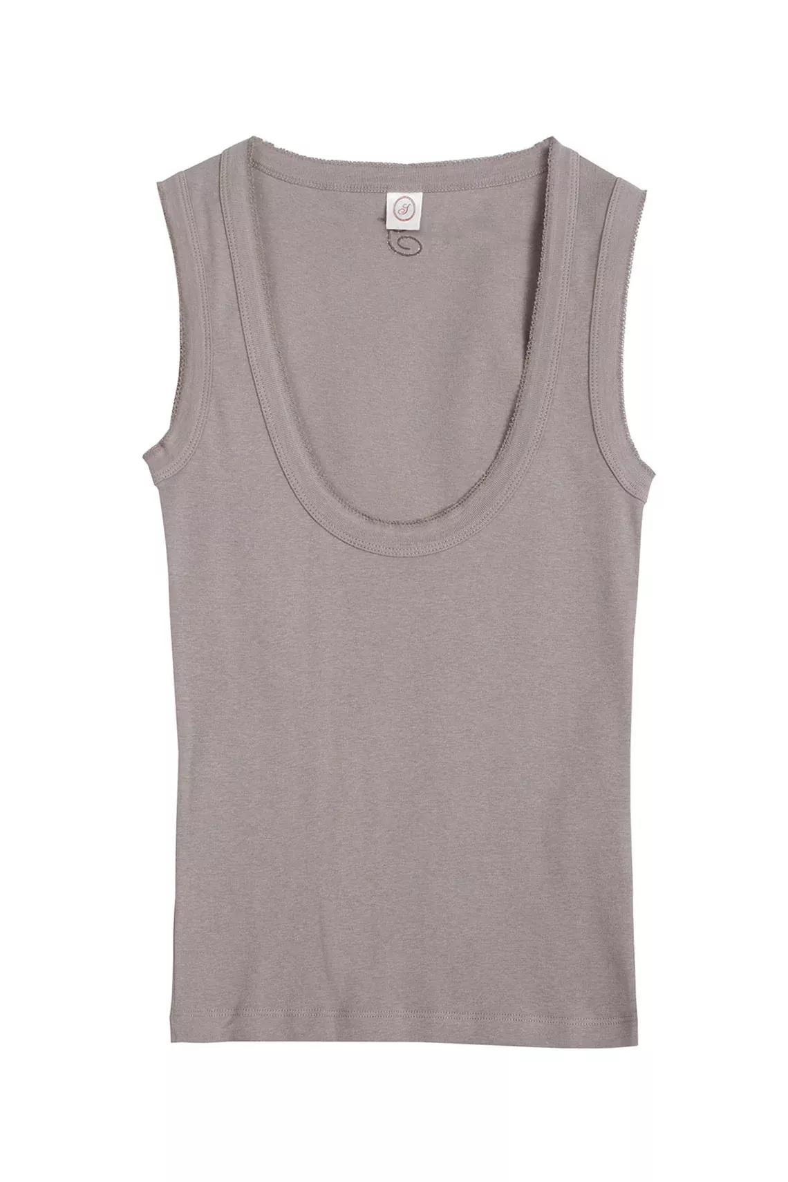 Taupe June Scoop Tank