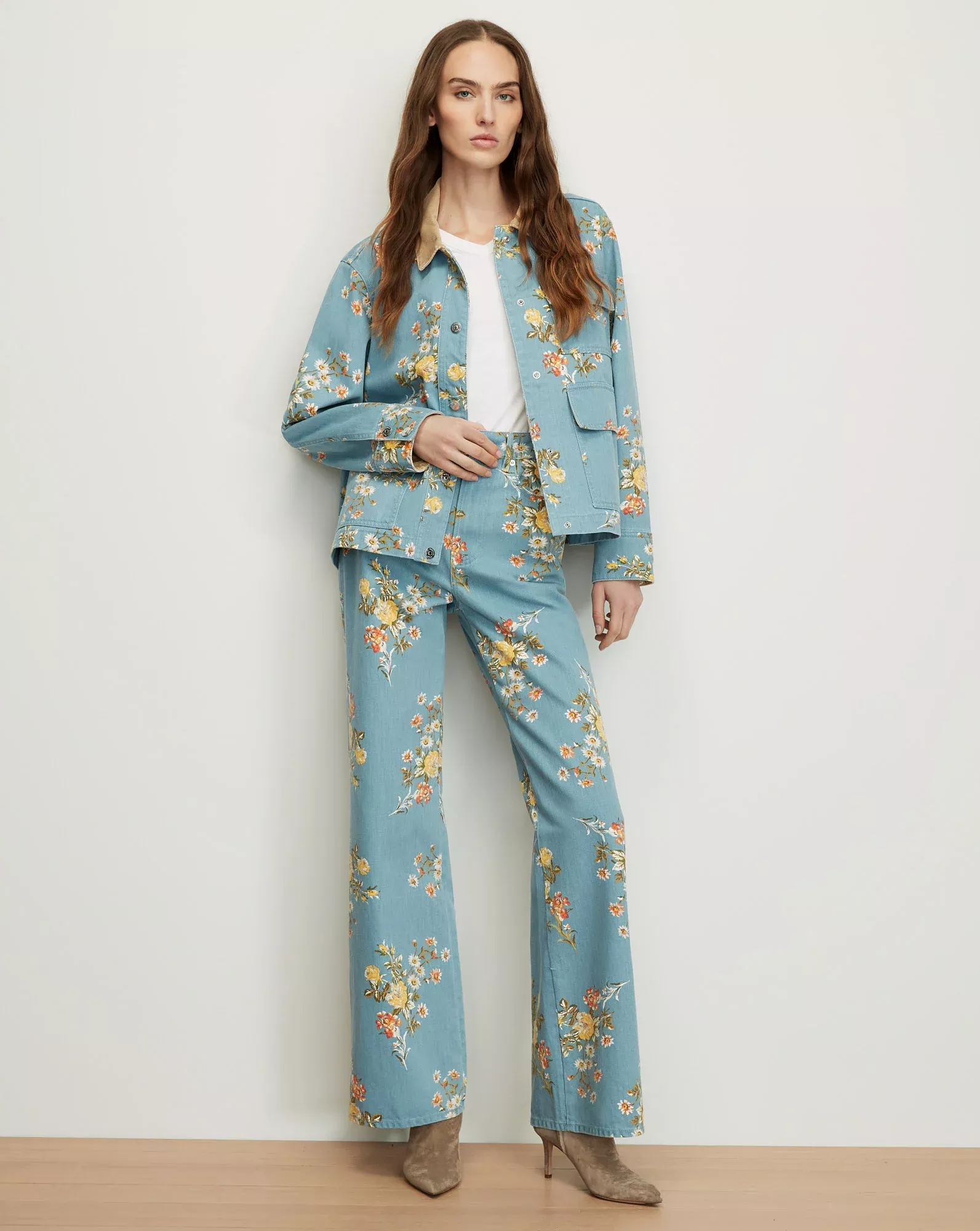 Taylor Floral Wide-Leg Jean