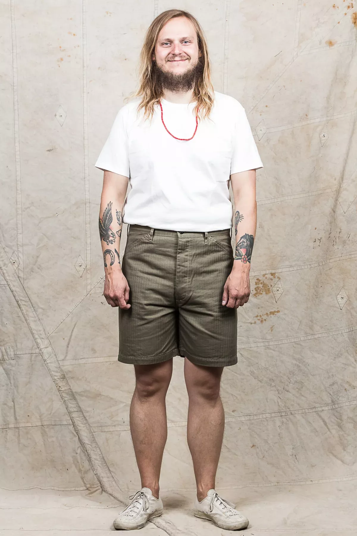 TCB Jeans 40's USMC Shorts HBT Olive