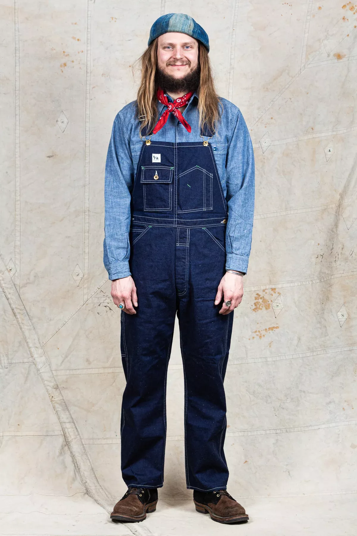 TCB Jeans Black Cat Denim Overall