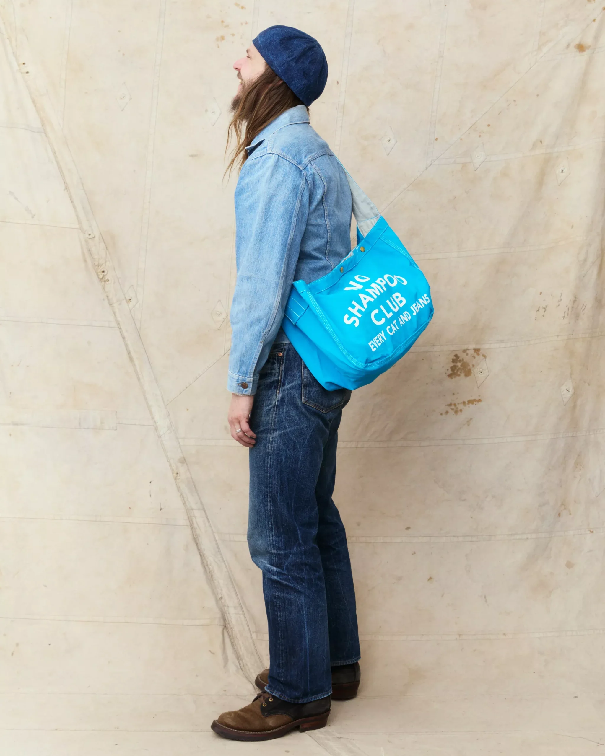TCB Jeans News Paper Bag Blue