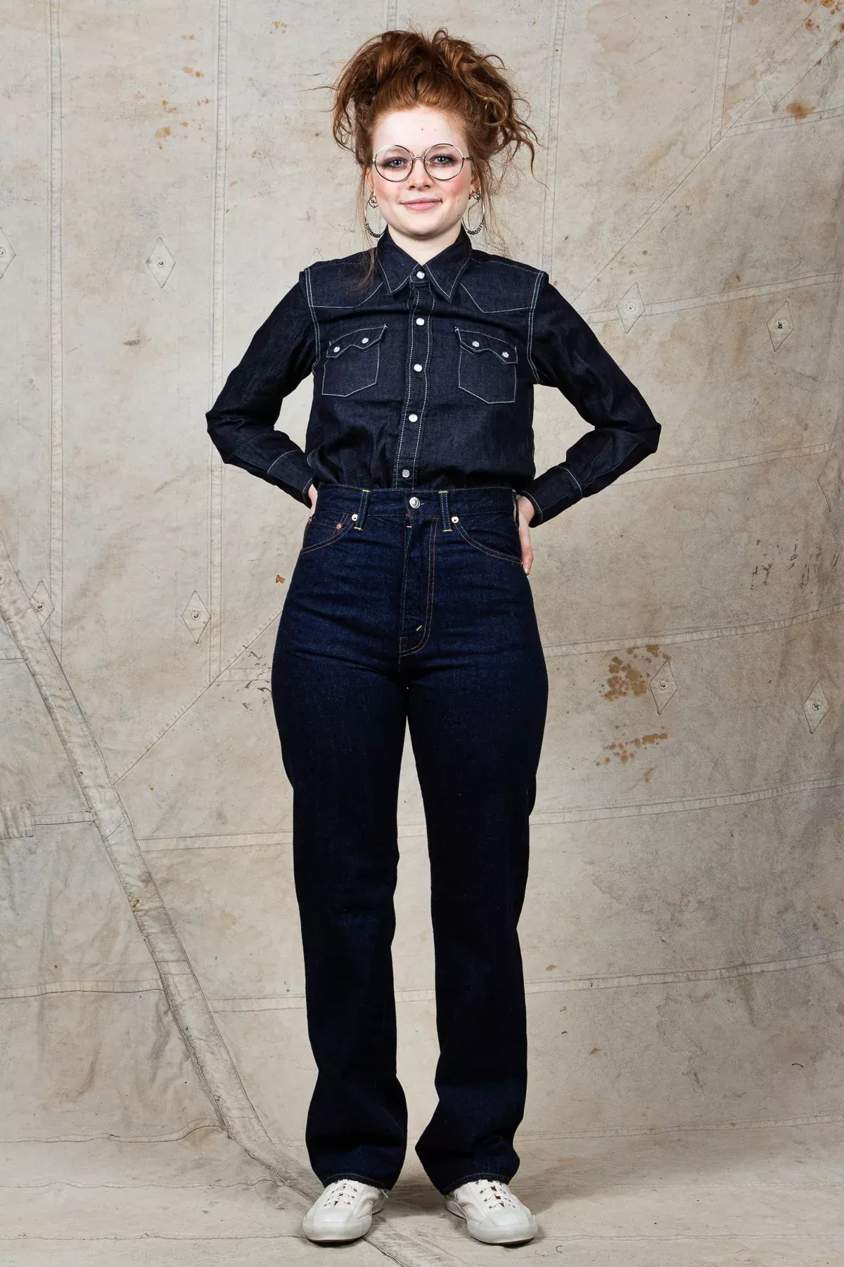 TCB Jeans Ranch Denim Shirt / Sawtooth Western