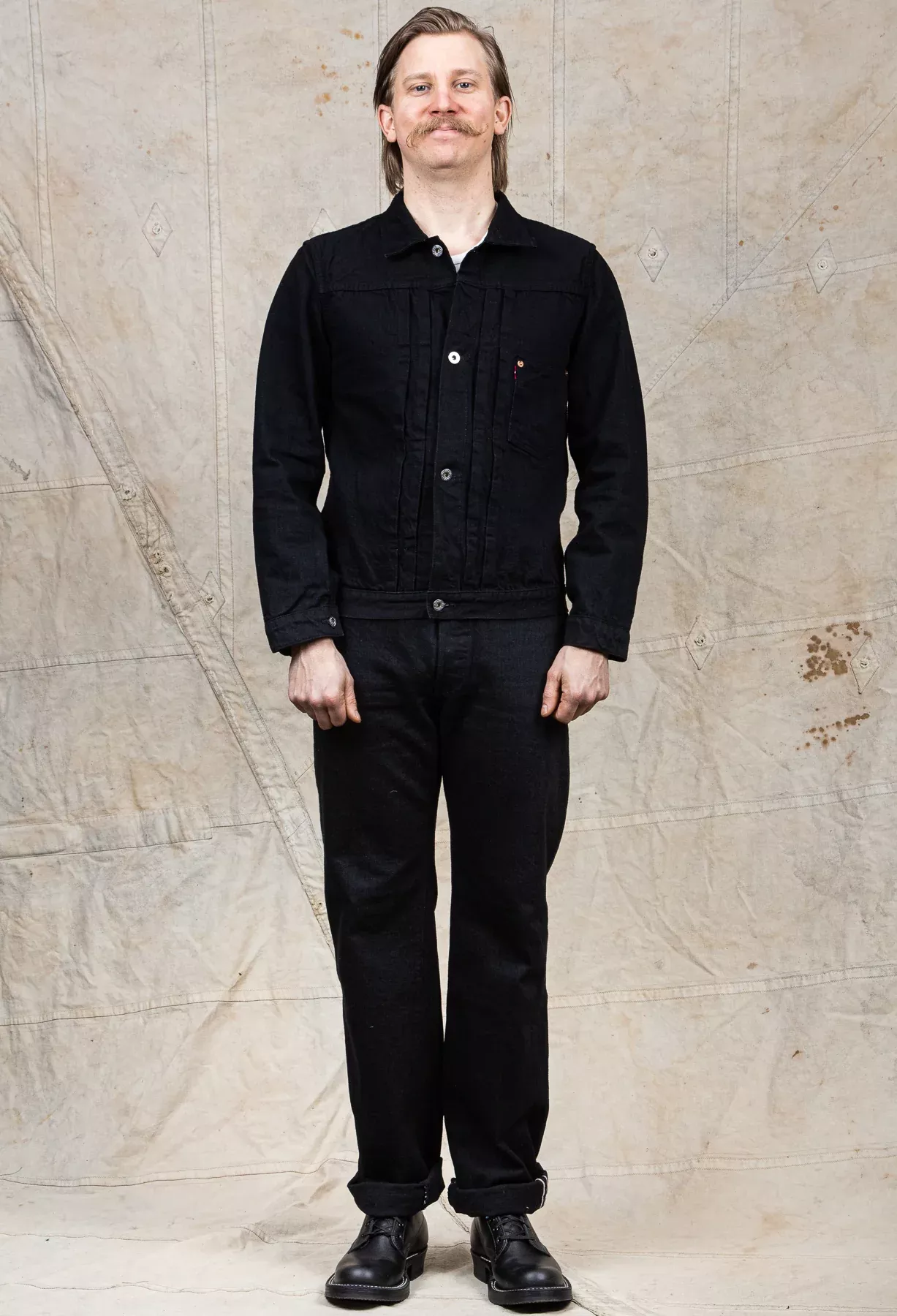 TCB Jeans S40's Jacket Black Denim One Wash