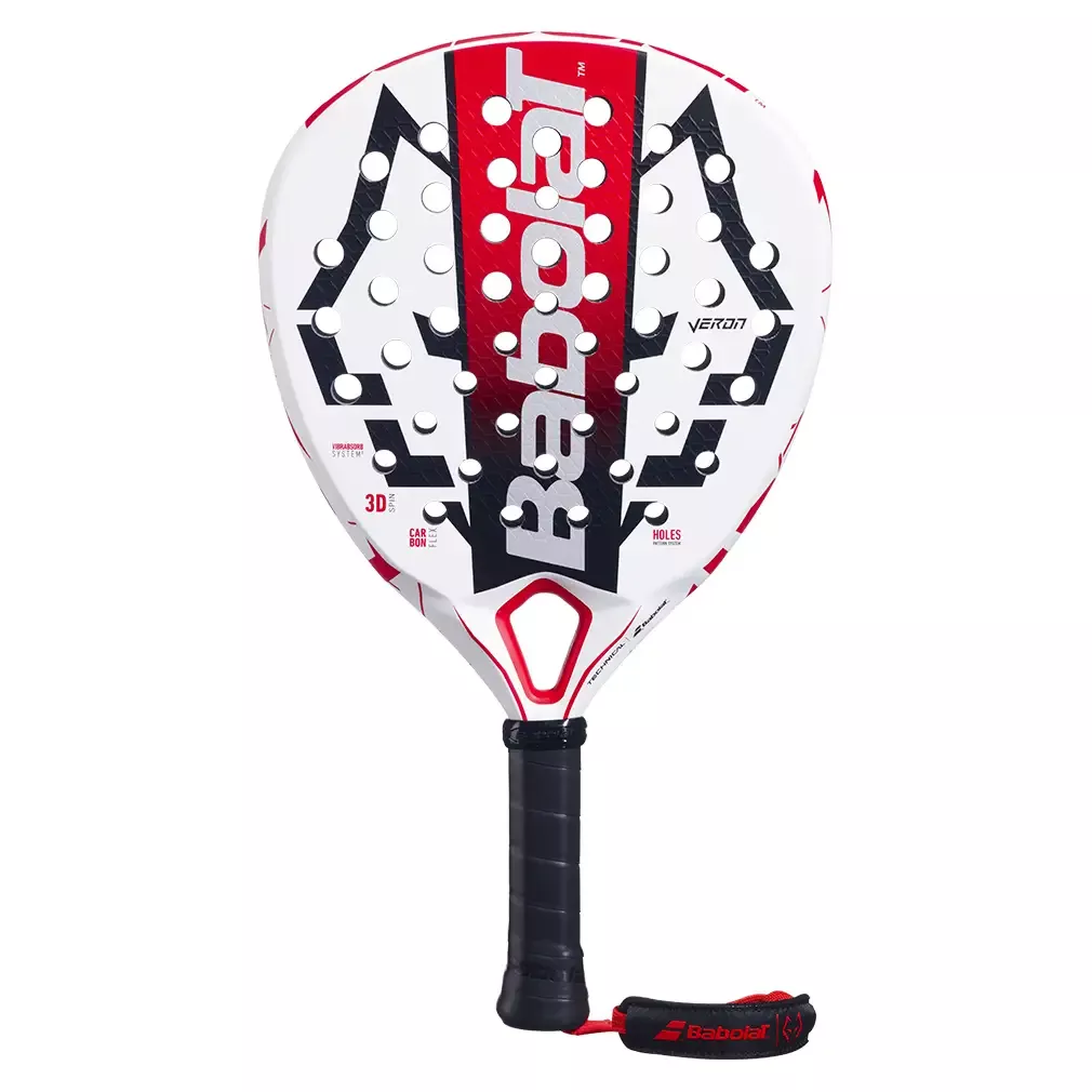 Technical Veron Juan Lebron 2025 Padel Racquet White and Red
