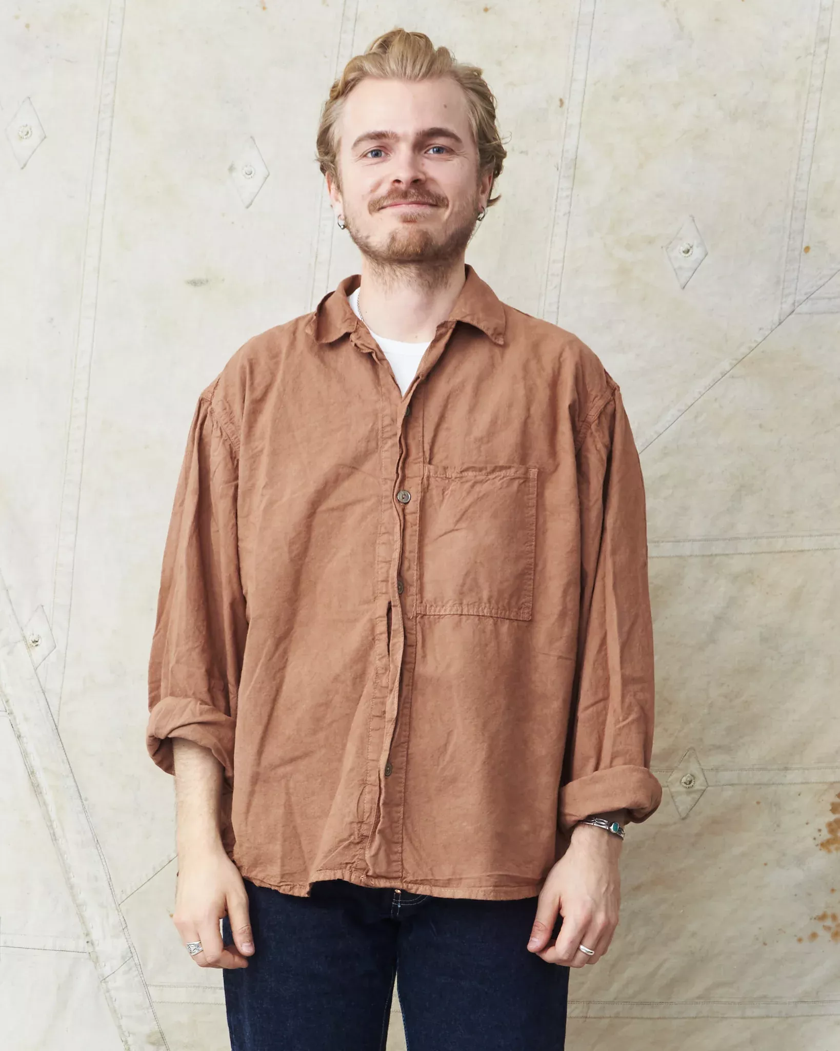 Tender 462 Tan Wattle Dyed Millwheel Shirt