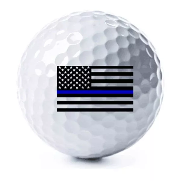 Thin Blue Line American Flag Golf Balls