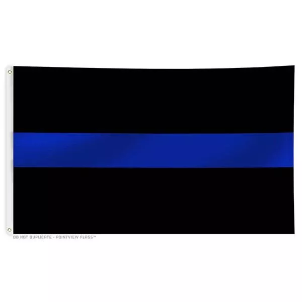 Thin Blue Line Flag with Grommets
