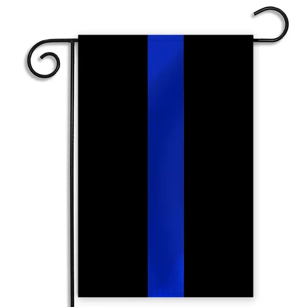 Thin Blue Line Garden Flag - 12.5 x 18 Inches