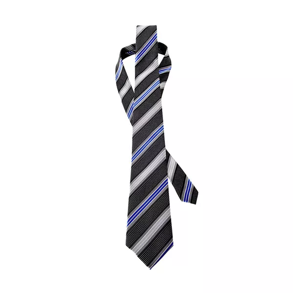 Thin Blue Line Stripes and Dots Tie