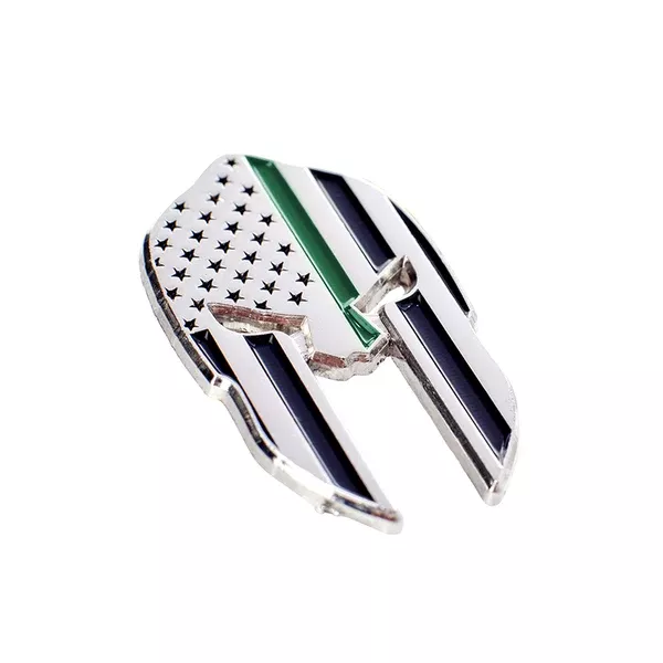 Thin Green Line Spartan Pin