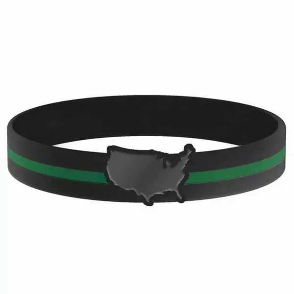 Thin Green Line USA Bracelet