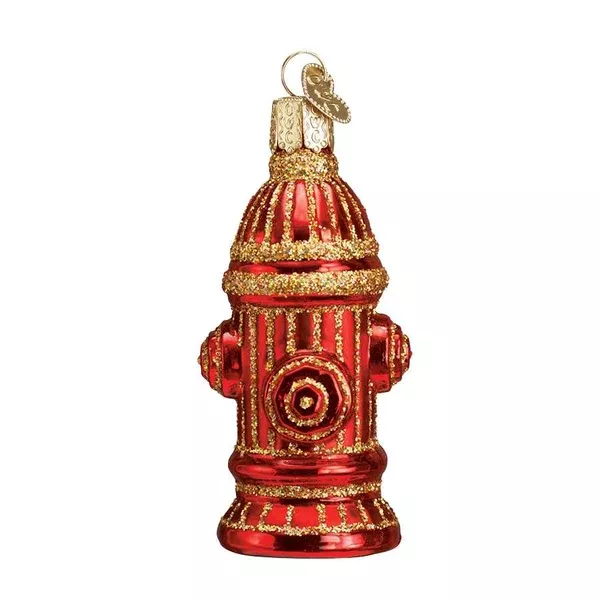 Thin Red Line Ornament, Fire Hydrant