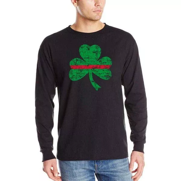Thin Red Line St. Patrick's Shamrock Long Sleeve Shirt