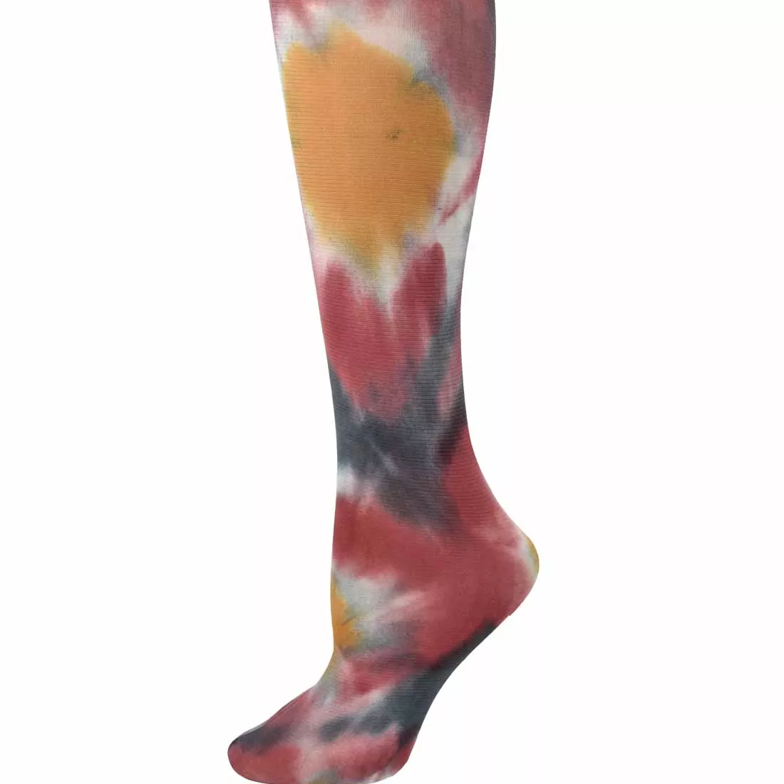 Tie Dye Grey/Red Adult Tights