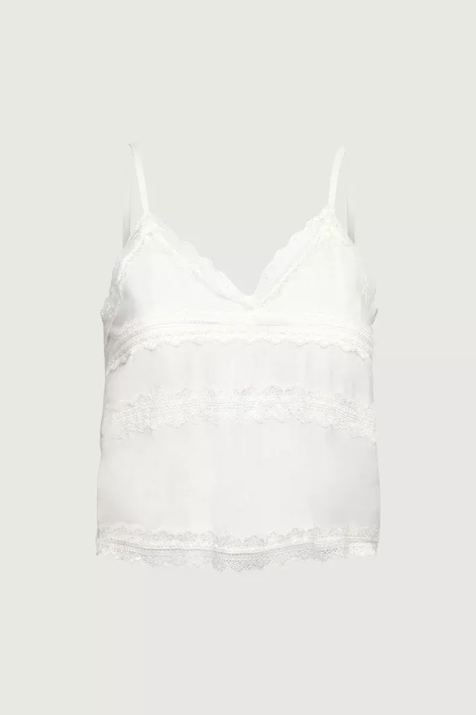 TIERED LACE CAMI TOP