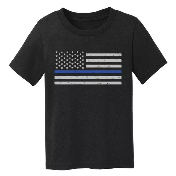 Toddler Thin Blue Line Flag Tee, Girls/Boys
