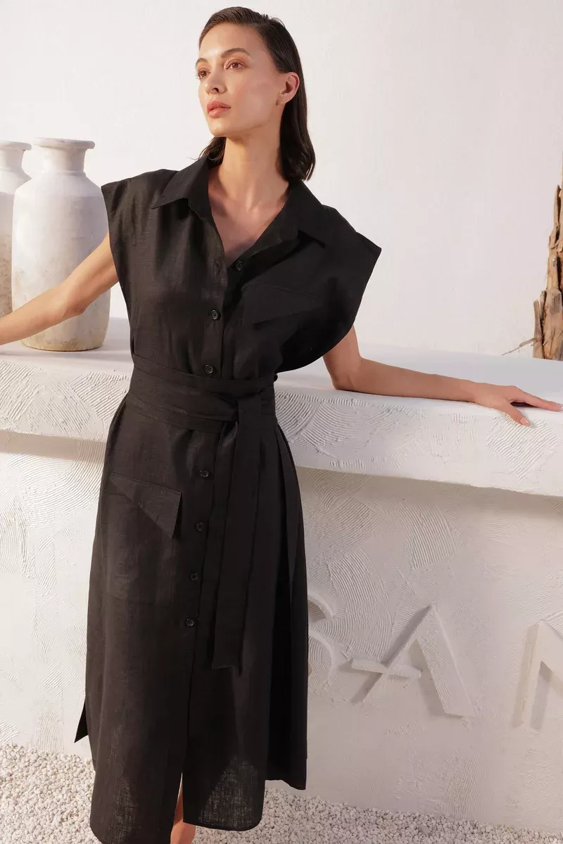 Tokyo Overlay Dress (Black)
