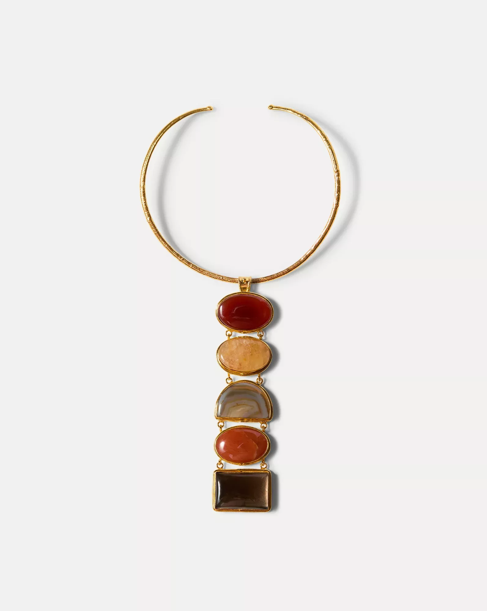 Torque Semi-Precious Stone Necklace
