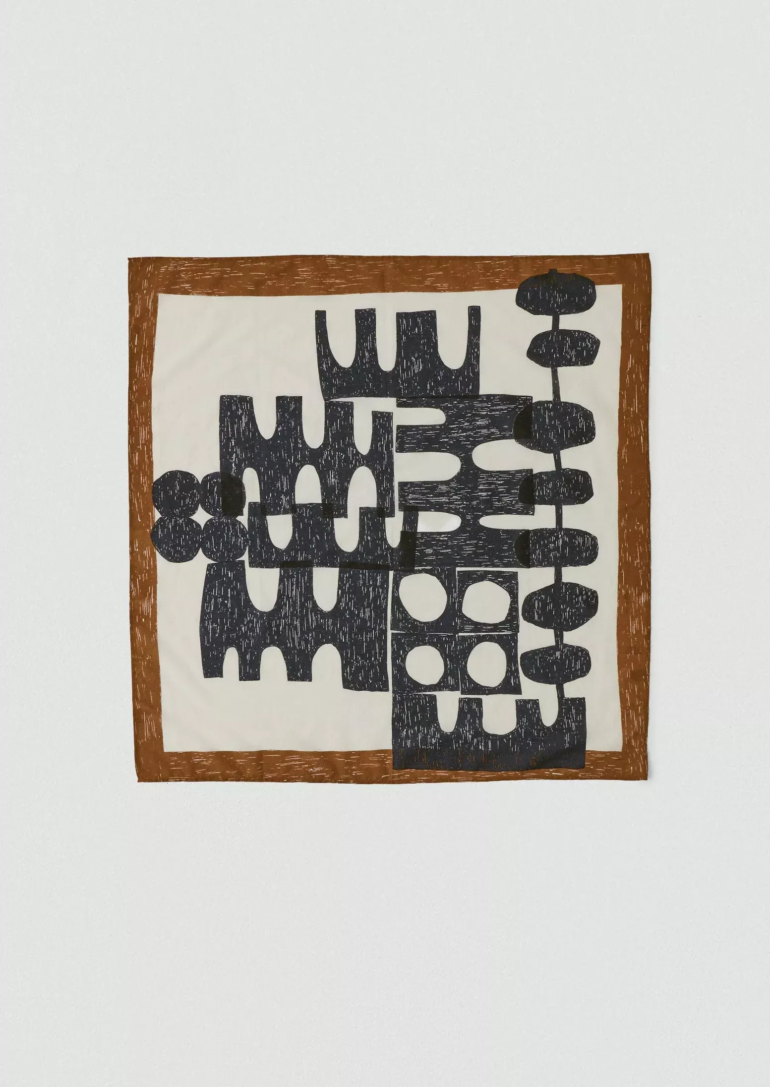 Totem Print Cotton Bandana