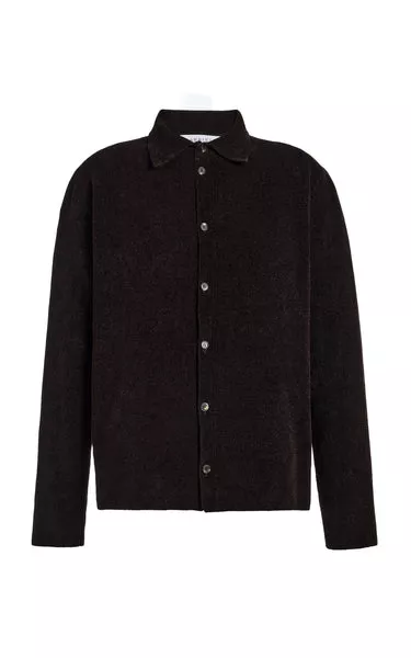 Toynbee Knit Polo in Chocolate Silk