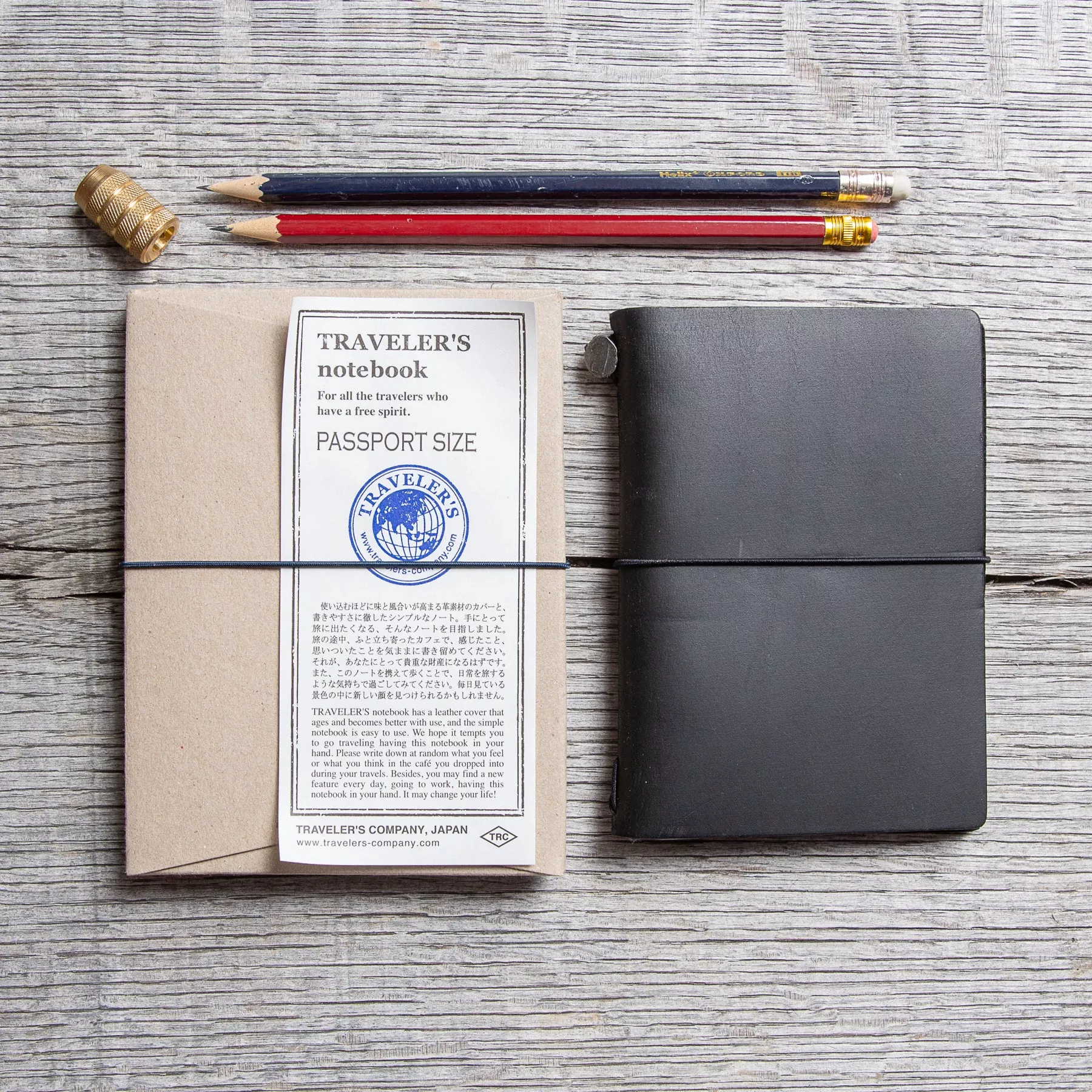 Traveler’s Company Notebook Passport Size Black