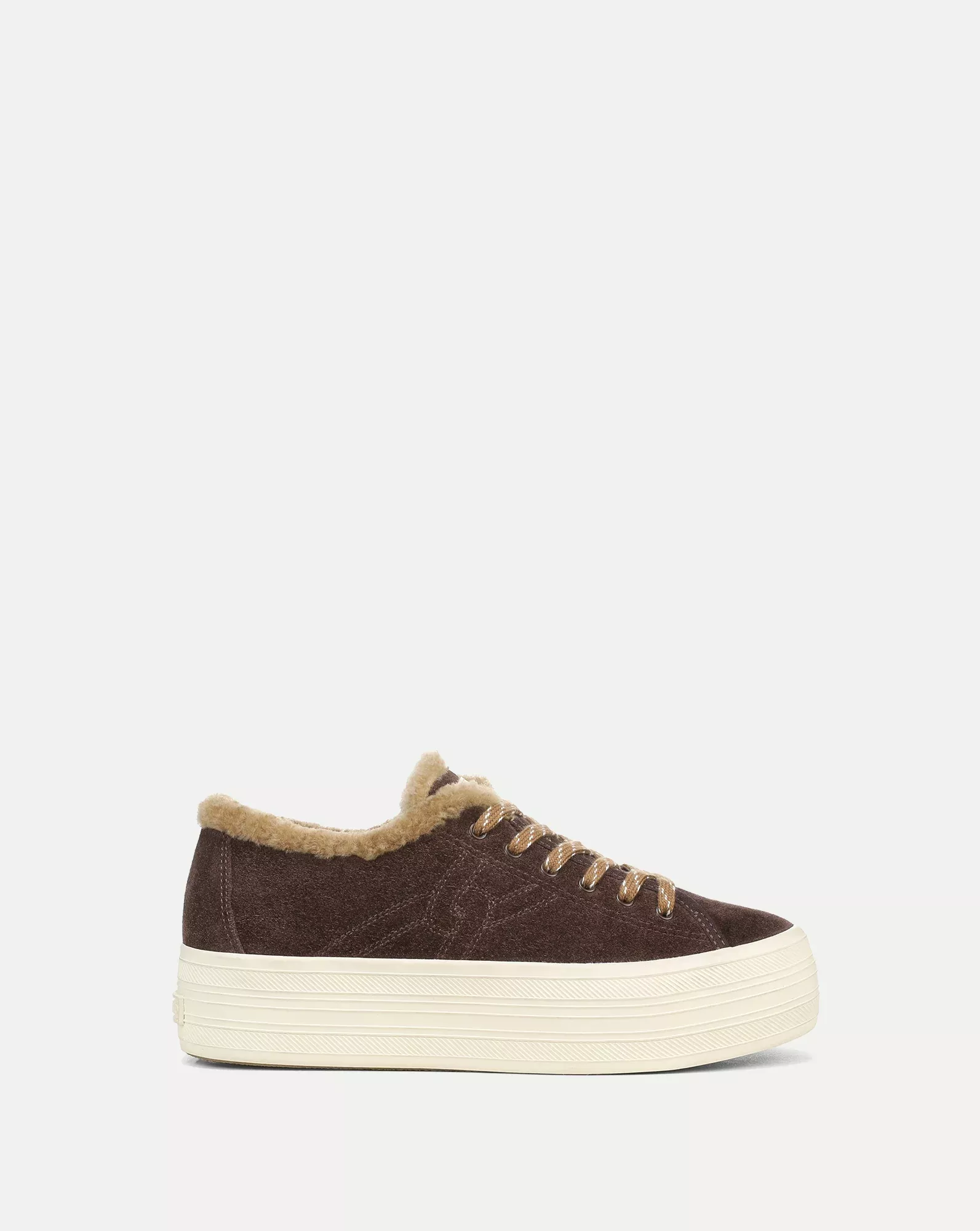 Truett Shearling Platform Sneaker