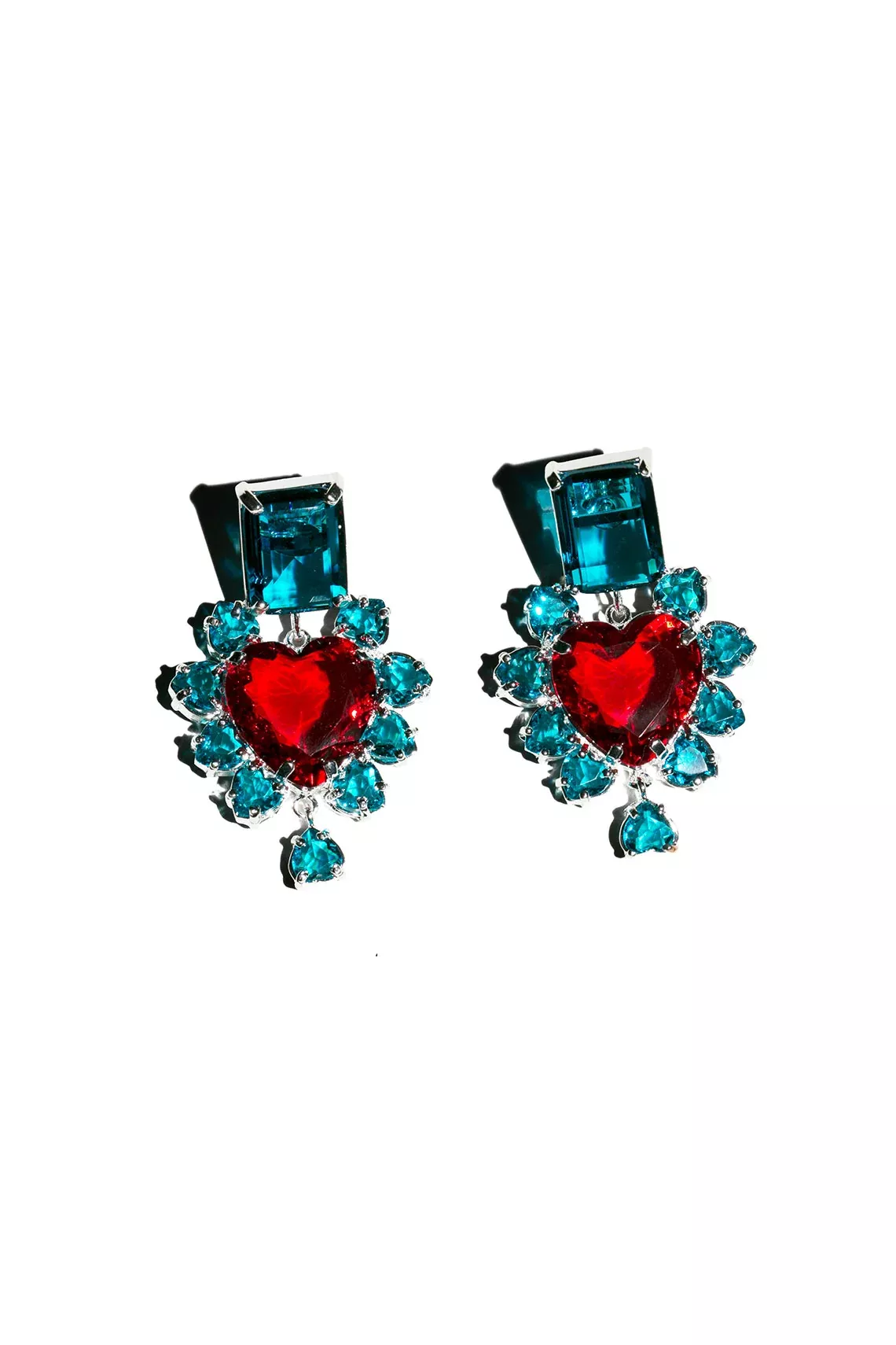 Turquoise & Red El Sabor Earrings
