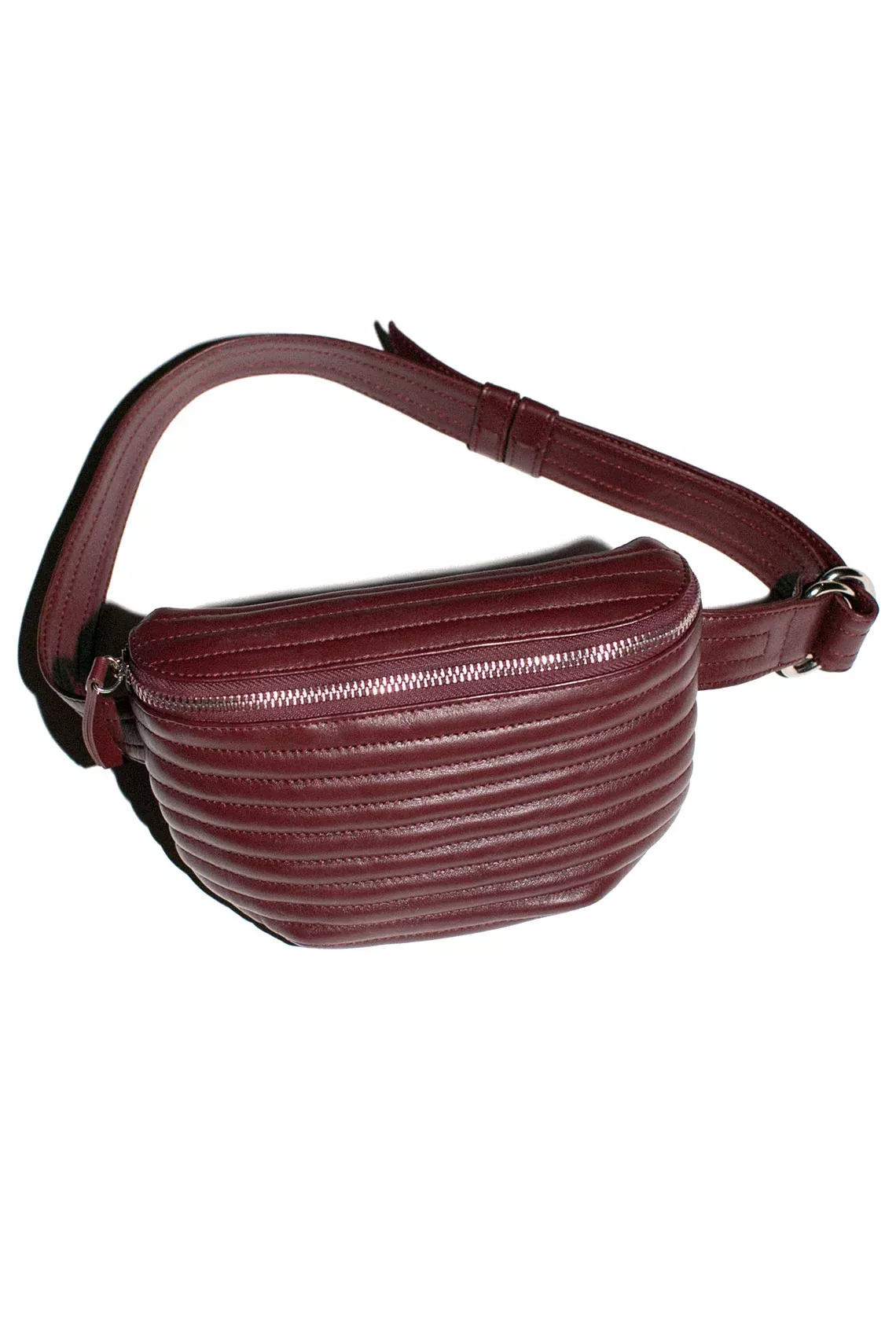 Umber Ribbed Belt Bag