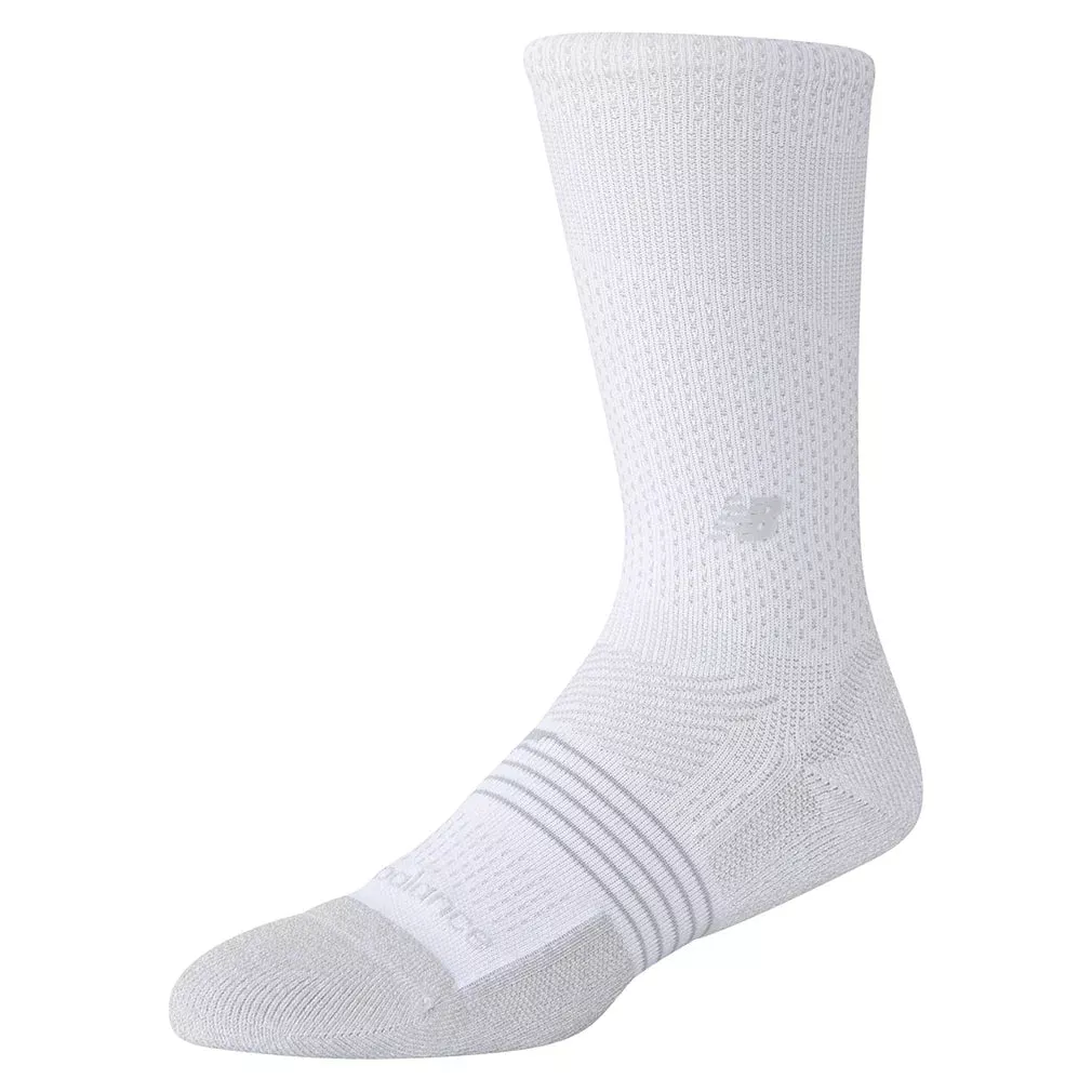 Unisex Pro Tennis Crew Socks 1 Pair White