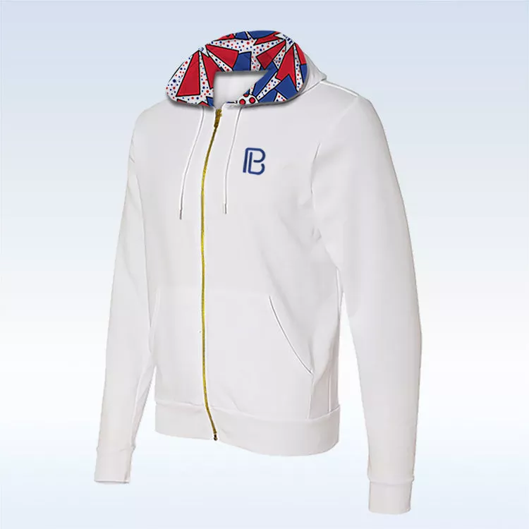 United We Dink White Full-Zip Hoodie