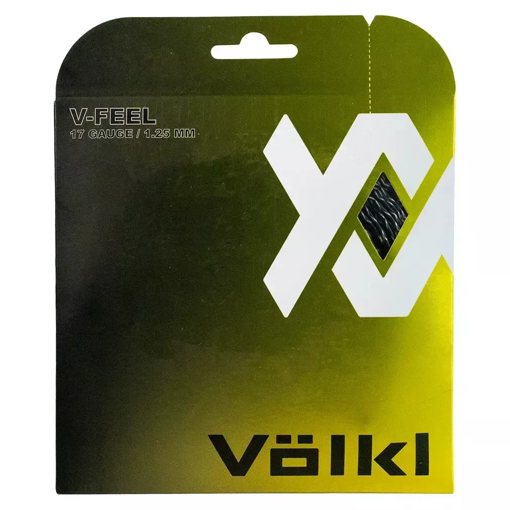 V-Feel Black Silver Spiral 17G Tennis String