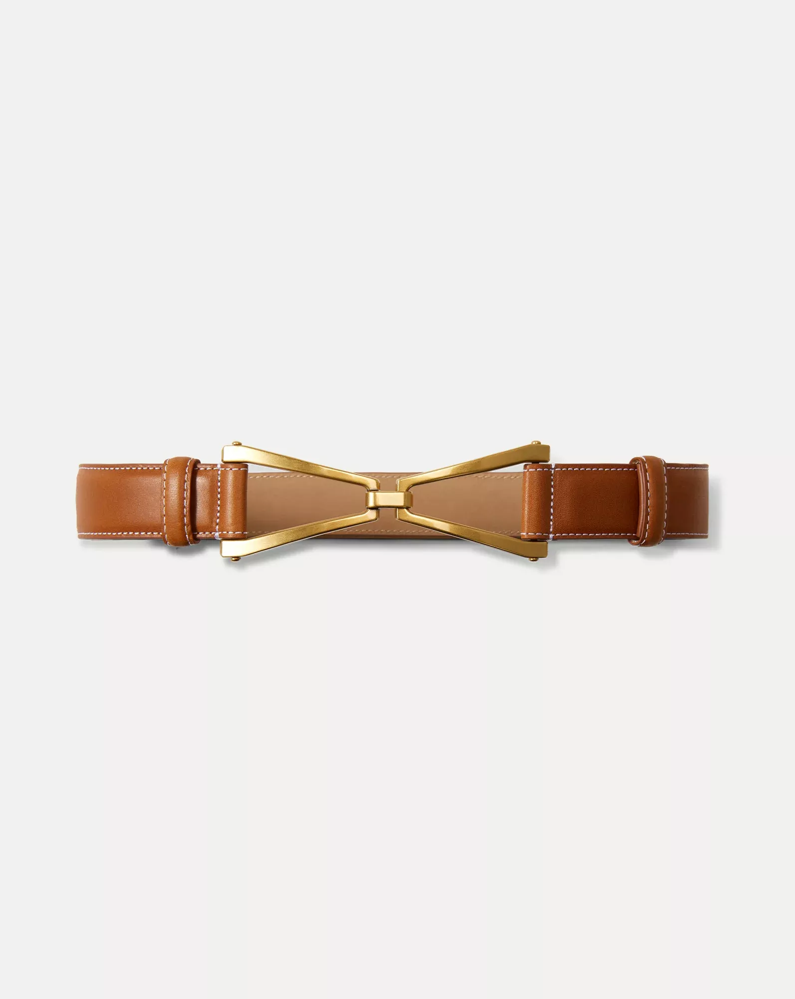 V Leather Belt