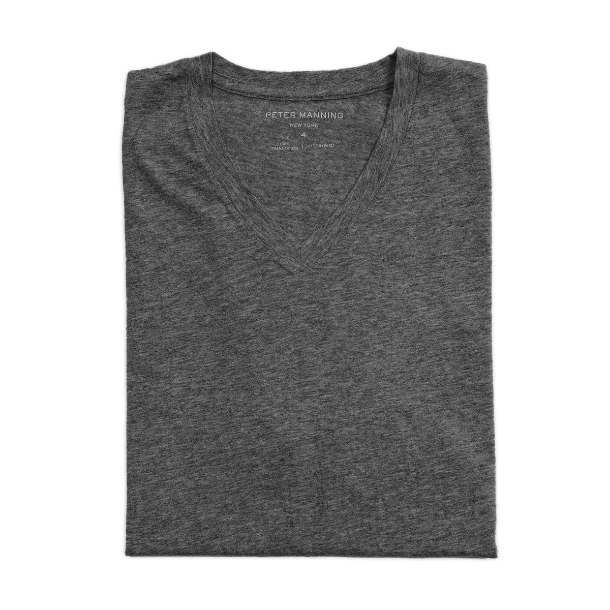 The V Neck T - Charcoal