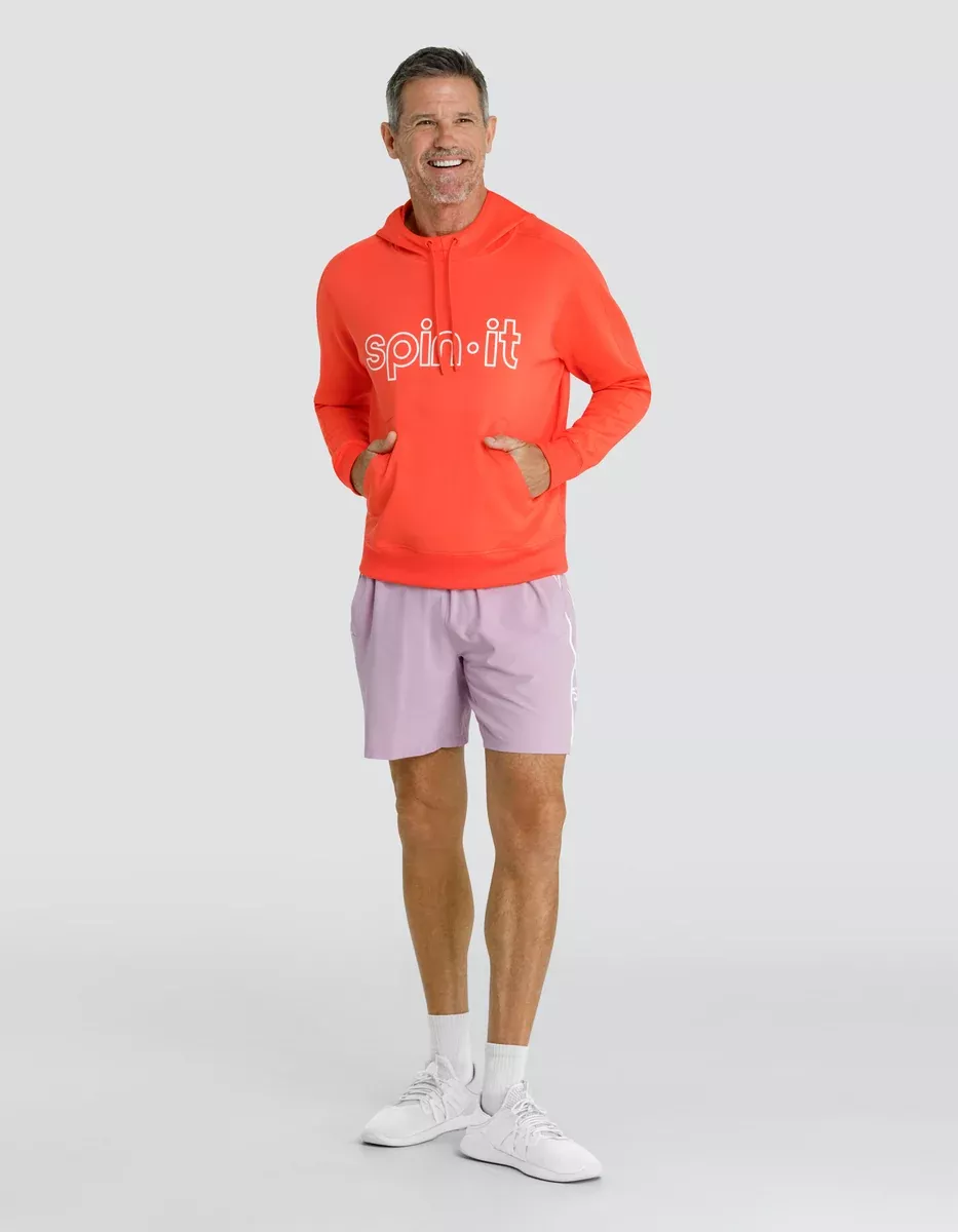 VADER LOGO SWEATSHIRT WITH HOOD - HOT CORAL
