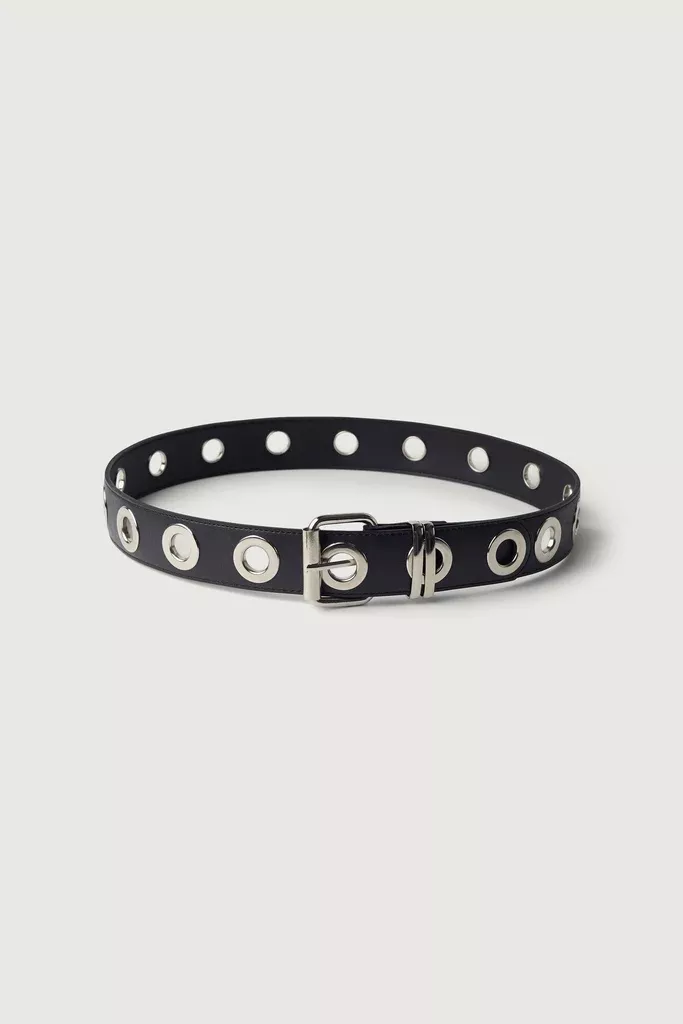 VEGAN LEATHER EYELET BELT