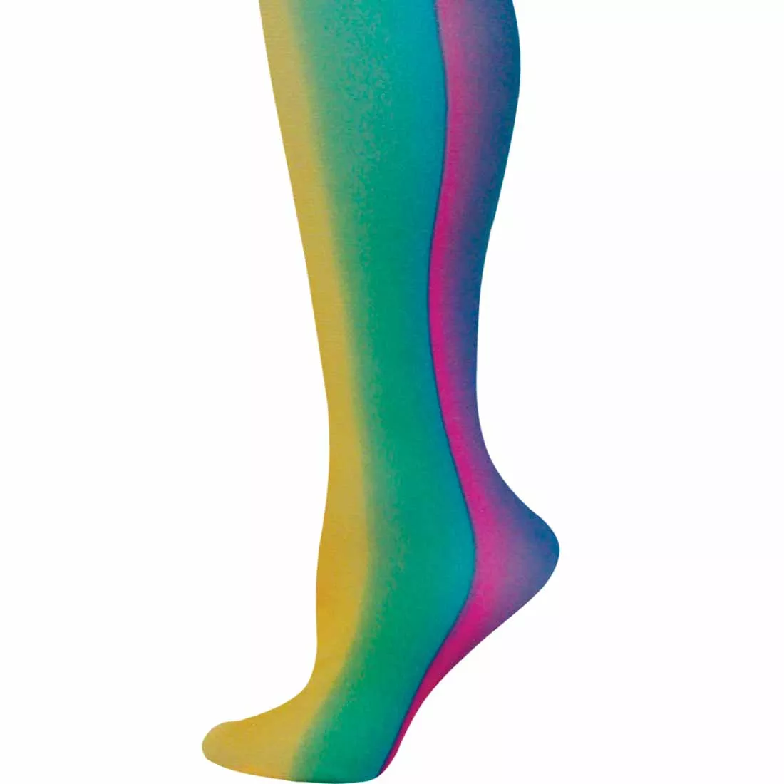 Vertical Rainbow Tights-Large/Tall