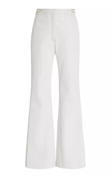 Vesta Pant in Ivory Leather